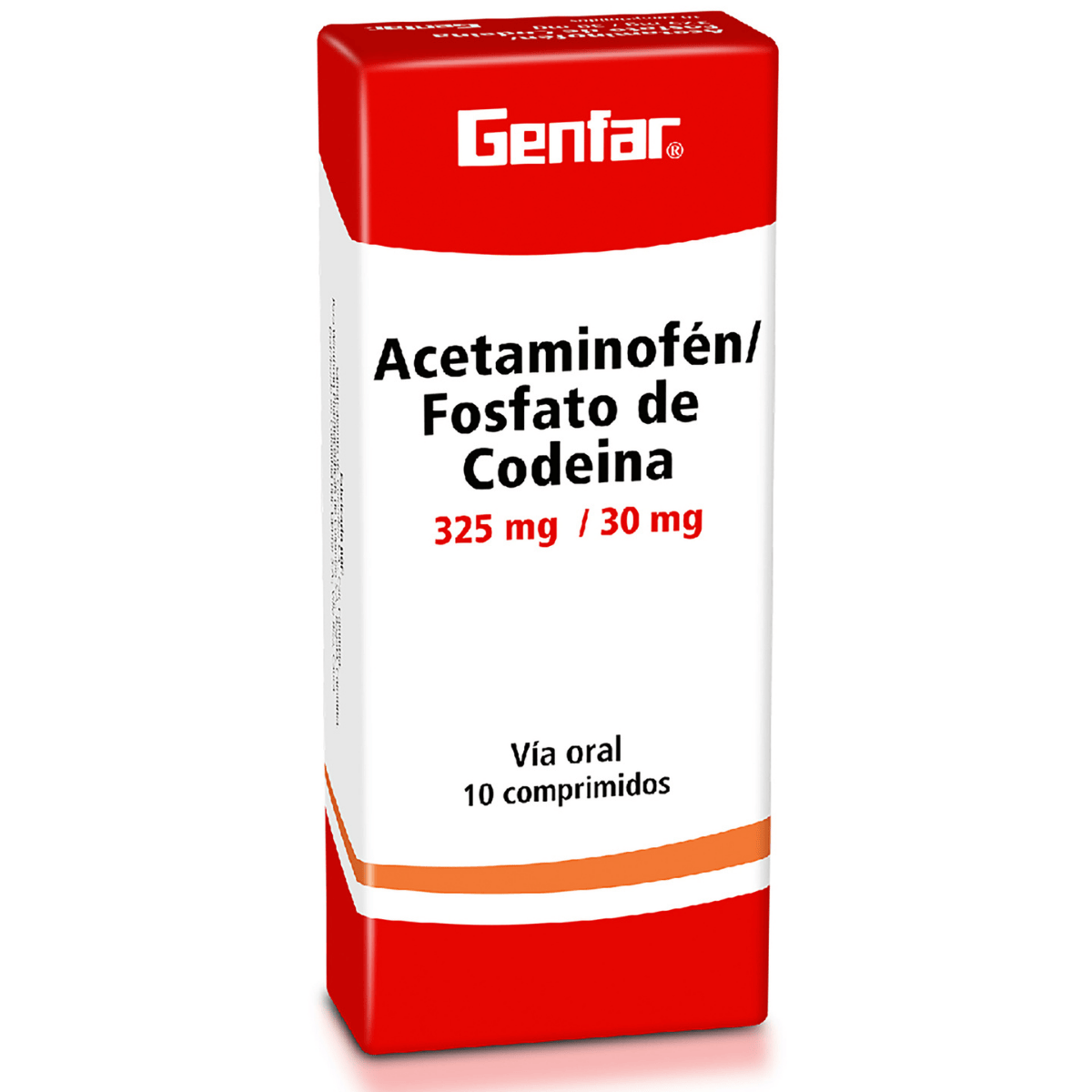 Acetaminofen 325 Mg + Fosfato De Codeina 30 Mg Comprimido Genfar